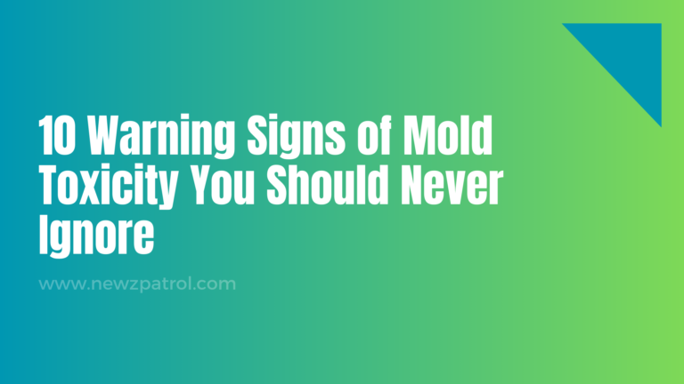 Warning Signs of Mold Toxicity